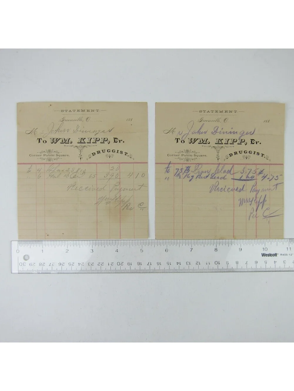 N/A sales receipt